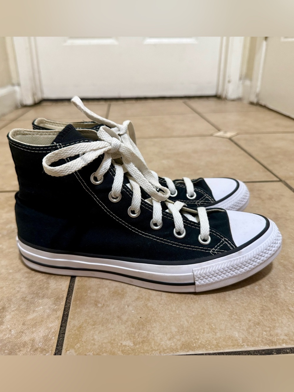 Converse Kids Black and White High-Top Sneakers